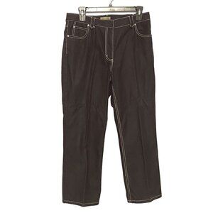i.e. relaxed Vintage 90's Jeans Black with Contrasting Thread Women's Size 10